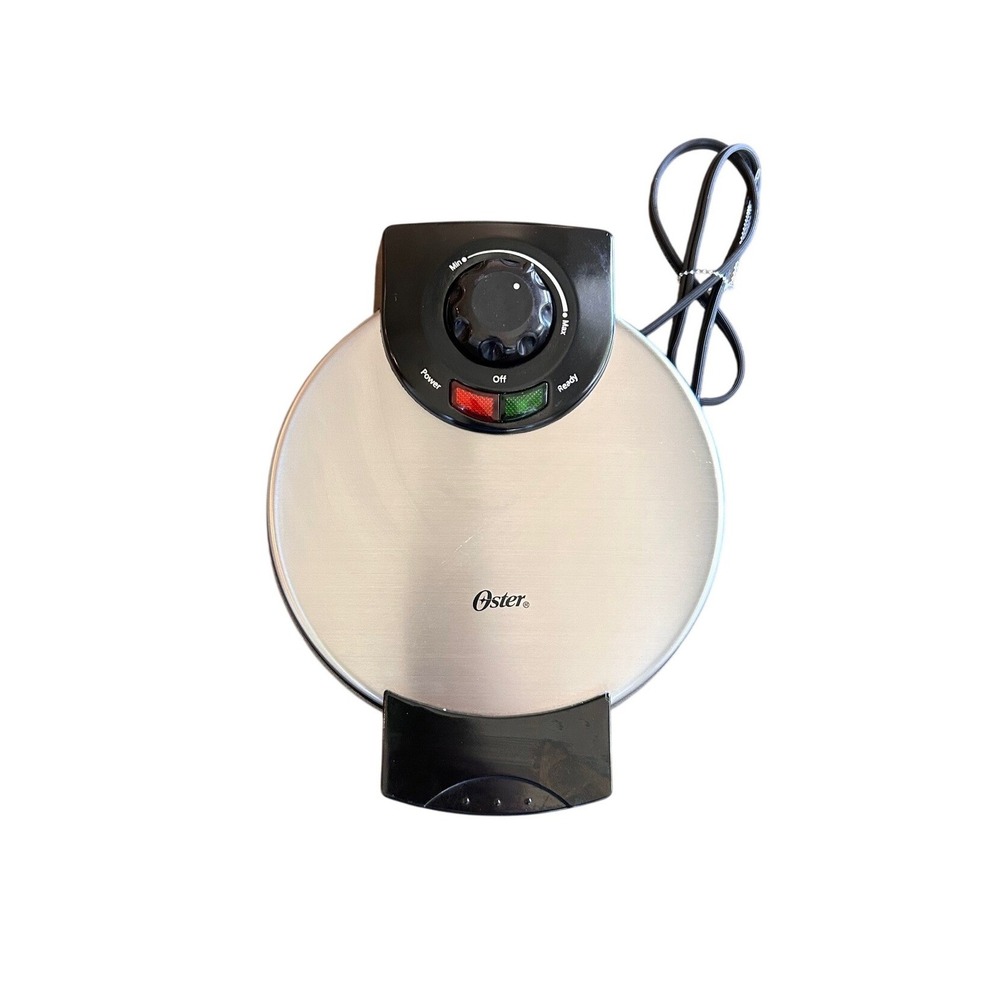 Oster 8" Nonstick Belgian Waffle Maker with Temp Control Silver CKSTWF2000